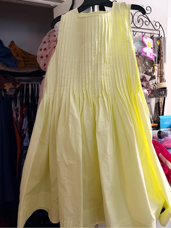 Free Assembly Dresses & Skirts - Pale Yellow Pleated A-Line Dress